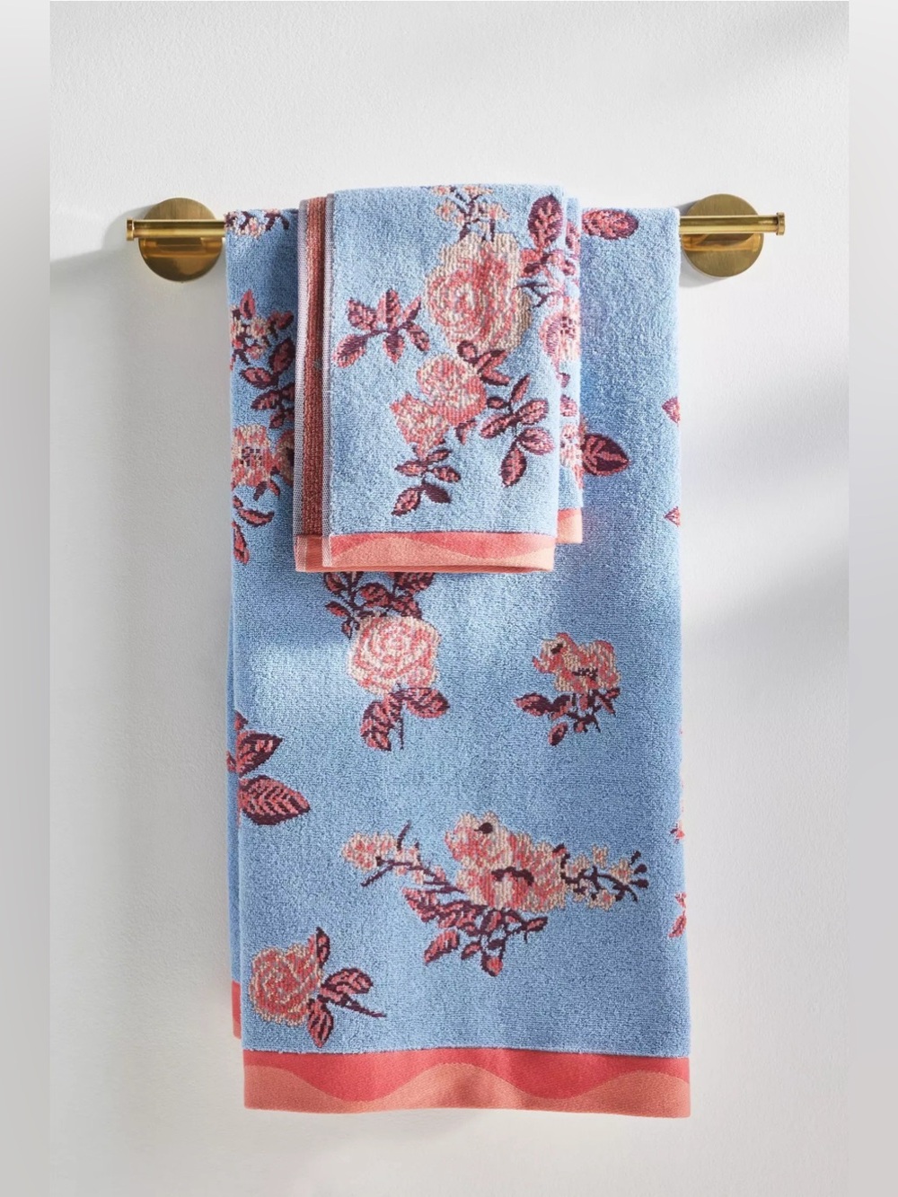NWT Anthropologie Maeve 100% Cotton Patterned Towel Collection Hand Towel